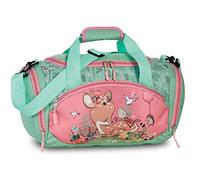 Fabrizio Bolsa de deporte infantil de viaje Dino Deer, negro y verde pastel, 35 x 22 x 18,5 cm, verde pastel, 35 x 22 x18,5 cm, Equipaje infantil