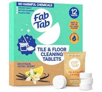 Fabtab - Pastillas limpiadoras de suelos duros ecológicas, 12 tabletas premedidas no nocivas. Prácticas, sin plástico, limpieza sin rayas, aroma de hotel boutique. Uso con todos los cubos de fregona