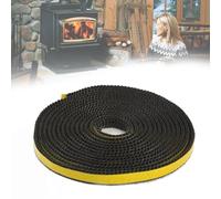 FABULETTA Cinta de sellado de 300 cm para puertas de cristal y estufas, 10 x 2 mm