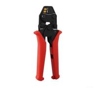FABULETTA Herramienta de crimpado de alambre con trinquete para conectores no aislados, crimpadora ergonómica de alambre de acero de alto carbono con compresión de precisión para tareas de reparación