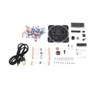 FABULETTA Innovador proyecto de electrónica de bricolaje Construya un reloj funcional con el chip IC DS1302 con LED de brillo ajustable (azul)