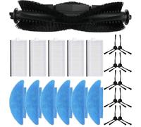FABULETTA Kit de piezas de repuesto para Cecotec para Conga 7490 para Genesis para X-Treme Robot Vacuum cepillo principal, cepillos laterales, almohadillas de fregona, modelos compatibles, limpieza