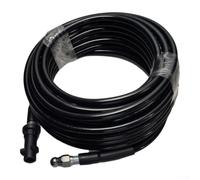 FABULETTA Manguera de limpieza de drenaje de alta presión de 5800 PSI para la serie Karcher K2-K7, boquillas de acero inoxidable, manguera flexible para desatascar tuberías, fregaderos, inodoros (25