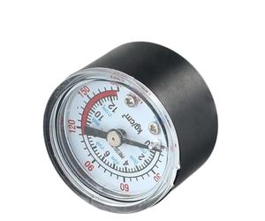 FABULETTA Manómetro de compresor de aire 0 - 180 PSI, rosca NPT 1/8, para herramientas neumáticas e hidráulicas, con esfera grande y fácil de leer y caja de metal