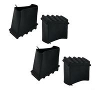 FABULETTA Pie de escalera de goma, cubierta de pie antideslizante cortada a medida para tu escalera de extensión para escaleras de paso, sillas, muletas,