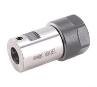 FABULETTA Portabrocas de eje de motor con mango largo, ER11 ER16 ER20, compatible de 5 a 16 mm, color negro plateado, para procesamiento de agujeros profundos y compatibilidad de herramientas (ER16A