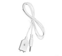 FABULETTA Sonda de sensor de agua, línea de detección de inmersión, ABS, color blanco, cabezal CC de 1 m, compatible con hosts de alarma con cable para uso comercial residencial (cabezal de 1 mDC)