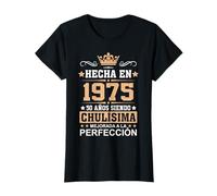 Fabulosa Reina de 50 Cumpleaños Hecho En 1975 Español Camiseta