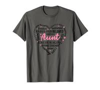 Fabulosa Tía Amada Corazón Palabras Arte Camiseta