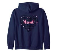 Fabulosa Tía Amada Corazón Palabras Arte Sudadera con Capucha