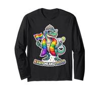 Fabuloso Rainbow Pride-o-Saurus Rex Manga Larga