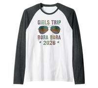 Fabuloso Viaje DE NIÑAS Bora Bora 2026 Vacay Beaching Travel Camiseta Manga Raglan