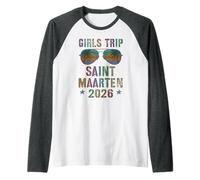 Fabuloso Viaje NIÑAS Saint Maarten 2026 Vacaciones Playa Camiseta Manga Raglan