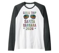 Fabuloso Viaje NIÑAS Santa Barbara 2026 Vacay Beaching Travel Camiseta Manga Raglan