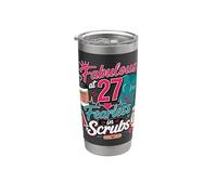 Fabulous at 27 Fearless Nurse in Scrubs 27th Birthday Woman Vaso térmico de acero inoxidable de doble pared