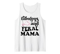 Fabulous & Feral Mama Just a Feral Mom Somebody's Feral Mama Camiseta sin Mangas