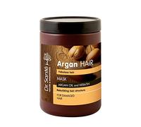 Dr. Sante Mascarilla Capilar Profesional Hidratante De Aceite De Argán Y Queratina (Keratina) Pelo - Cabello Dañado Natural Sin Sulfatos Ni Parabenos 1000 Ml