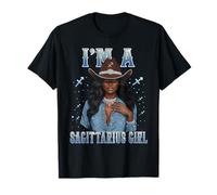 Fabulous Im A Sagitario Girl Zodiac Bday Cowboy Hat Denim Camiseta