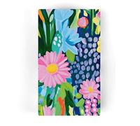 Fabuplates Servilletas de papel de jardín coloridas de 24 quilates, toallas de mano de primera calidad para tocador, baño de invitados, fiestas de primavera y verano, diseño floral pintado brillante