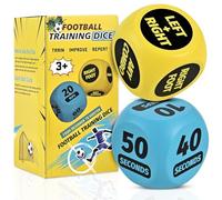 Faburo Dados de entrenamiento de fútbol Keepy Up (2 piezas) divertidos regalos de fútbol para niños y niñas de 8 a 12 años, equipo de entrenamiento de fútbol, relleno de calcetines para niños