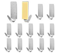 Faburo Gancho adhesivo de pared 12 Pcs,Toalleros de Baño sin Taladro