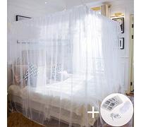 Faburo Mosquitero Cuadrados para Interior y Exterior, Color Blanco, 220 x 200 x 200 cm