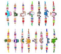 Faburo Pulsera Niña Pulsera Amistad para Niño, 11.0 centimeters, Cuerda trenzada, aleación + resina