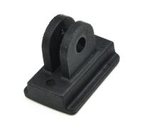 FACAIIO 1 adaptador de montaje de luz delantera de bicicleta para faros Cateye HL-EL135 VOLT100/200/300/400/700/800, plástico negro