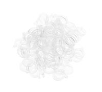 FACAIIO 100 bandas elásticas transparentes de goma para pesca de carpa, 3 tamaños (S/M/L), cebos de 2 a 12 mm