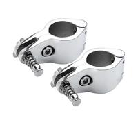 FACAIIO 2 piezas de acero inoxidable 316 con bisagras para rieles de barco Bimini, para rieles marinos de 22/25/30/32/38 mm