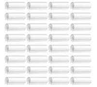 FACAIIO 32 clips de tubo de PVC blanco para invernaderos, cubiertas de filas, protectores de pájaros y estructuras de cobertizos, material de polipropileno y PVC, fácil de instalar