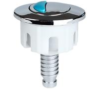 FACAIIO 38 mm para botón de inodoro de doble descarga con cubierta de ABS cromado, interruptor de descarga completa y media, tanques de agua estándar, incluye tapa de tanque