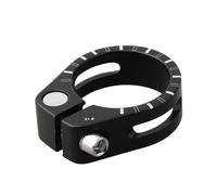 FACAIIO Abrazadera de aleación para tija de sillín de bicicleta de 31,8 mm y 34,9 mm para bicicleta de montaña, mecanizado CNC ligero, diseño de palanca hueca, pernos de montaje de perfil bajo, para