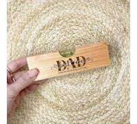 FACAIIO Abrebotellas de madera de tilo, con inserto de acero inoxidable y elegante diseño de arte moderno, regalo portátil para papá o padre (A)