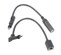 FACAIIO Adaptador de extensión de cable Ethernet RJ45 con kit impermeable, conexión estable de cobre de 24 AWG de 1200 Mbps, enrutadores Gen 2 e inyectores PoE