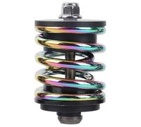 FACAIIO Amortiguador trasero para Brompton y para bicicletas plegables 3sixty, 40 x 68 mm, eje de aleación Ti TC4, para cuerpo de aleación de aluminio CNC, 154 g, gris/plateado/dorado/colorido