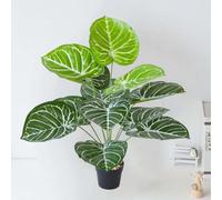 FACAIIO Árbol bonsái artificial, planta de simulación de plástico verde de 60 cm para decoración del hogar, estilo nórdico para jardín interior (sin maceta)