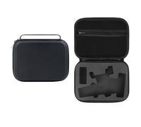 FACAIIO Bolsa de almacenamiento de piel sintética para DJI Osmo Mobile 8, 21 x 16 x 6,5 cm, funda portátil con compartimentos organizados, color negro