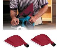 FACAIIO Bolsa de repuesto para lijadora de banda 9403 9401, colector de plástico de tela antipolvo, accesorios rojos y negros, 2 piezas