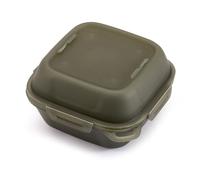 FACAIIO Caja de almacenamiento de huevos de 4 rejillas para camping, funda protectora resistente a los aplastamientos con 4 ranuras, polipropileno y silicona para material, 13 x 13 x 7,8 cm, verde