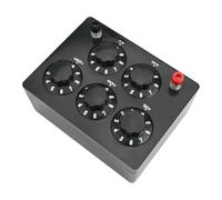 FACAIIO Caja de resistencia variable de 0 a 9999.9 ohmios con mano de obra fina, laboratorios escolares, experimentos científicos y análisis de circuitos eléctricos