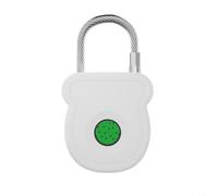 FACAIIO Candado inteligente de huellas dactilares para puertas, armarios de equipaje, carga USB-C, capacidad de 20 usuarios, cerradura de entrada sin llave para un acceso seguro (blanco)