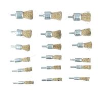 FACAIIO Cepillo de cobre con ruedas de alambre de acero, herramientas rotativas, herramientas giratorias Dremel, herramientas giratorias de metal, accesorios para eliminar el óxido