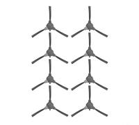 FACAIIO Cepillos laterales de repuesto para robot Deenkee D40 para aspiradora, kit de 8 piezas con cerdas de nailon mejoradas de esquina y limpieza, negro