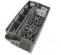 FACAIIO Cesta de cubiertos 2 en 1 de repuesto compatible con lavavajillas Bosch Siemens Electrolux, plástico gris