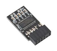 FACAIIO Chip de seguridad de cifrado de módulo TPM 2.0 de 12 pines para placas base AMD B550, B450, B460, color negro