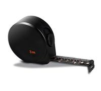 FACAIIO Cinta métrica de acero con 3 m de longitud, doble métrica y para escalas imperiales, lectura para diseño negro y amarillo, bricolaje, carpintería y decoración del hogar