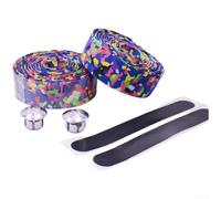 FACAIIO Cinta para manillar de bicicleta de carretera, EVA perforada, transpirable, antideslizante, trampa para ciclismo (multicolor)