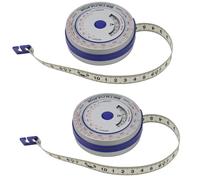 FACAIIO Cinta retráctil de 150 cm con calculadora Bfor MI para dieta y cuerpo para medición, botón de bloqueo para cintura, cadera, muslo, brazo, plástico para herramienta de medición