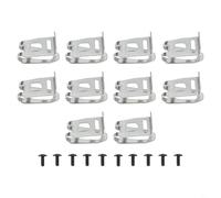 FACAIIO Clips para cinturón de herramientas, 10 piezas con tornillos, ganchos de acero inoxidable para cinturón BDA350 BDF343H y otros modelos, fijación segura de herramientas